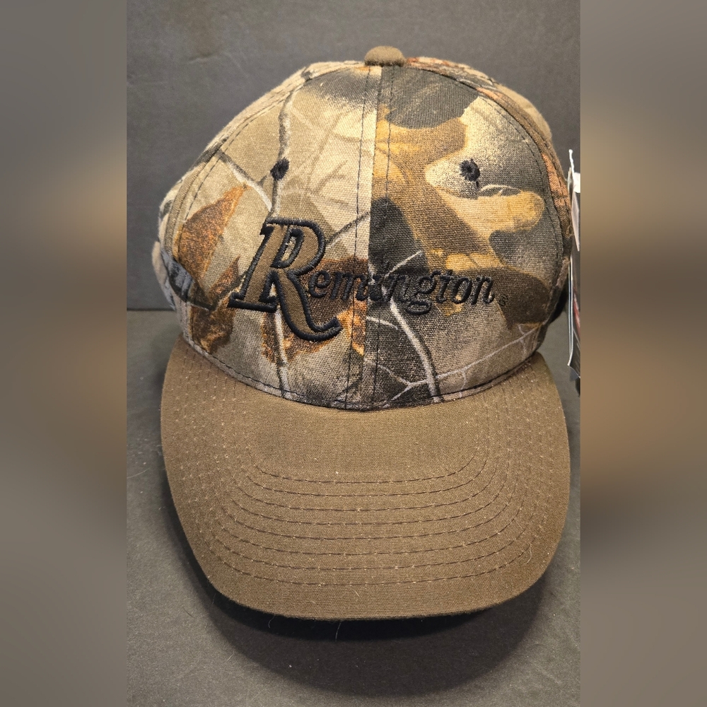 VTG Remington Firearms Hardtrees Cap Strapback Camo Hat Waxed Canvas NWT OSFM